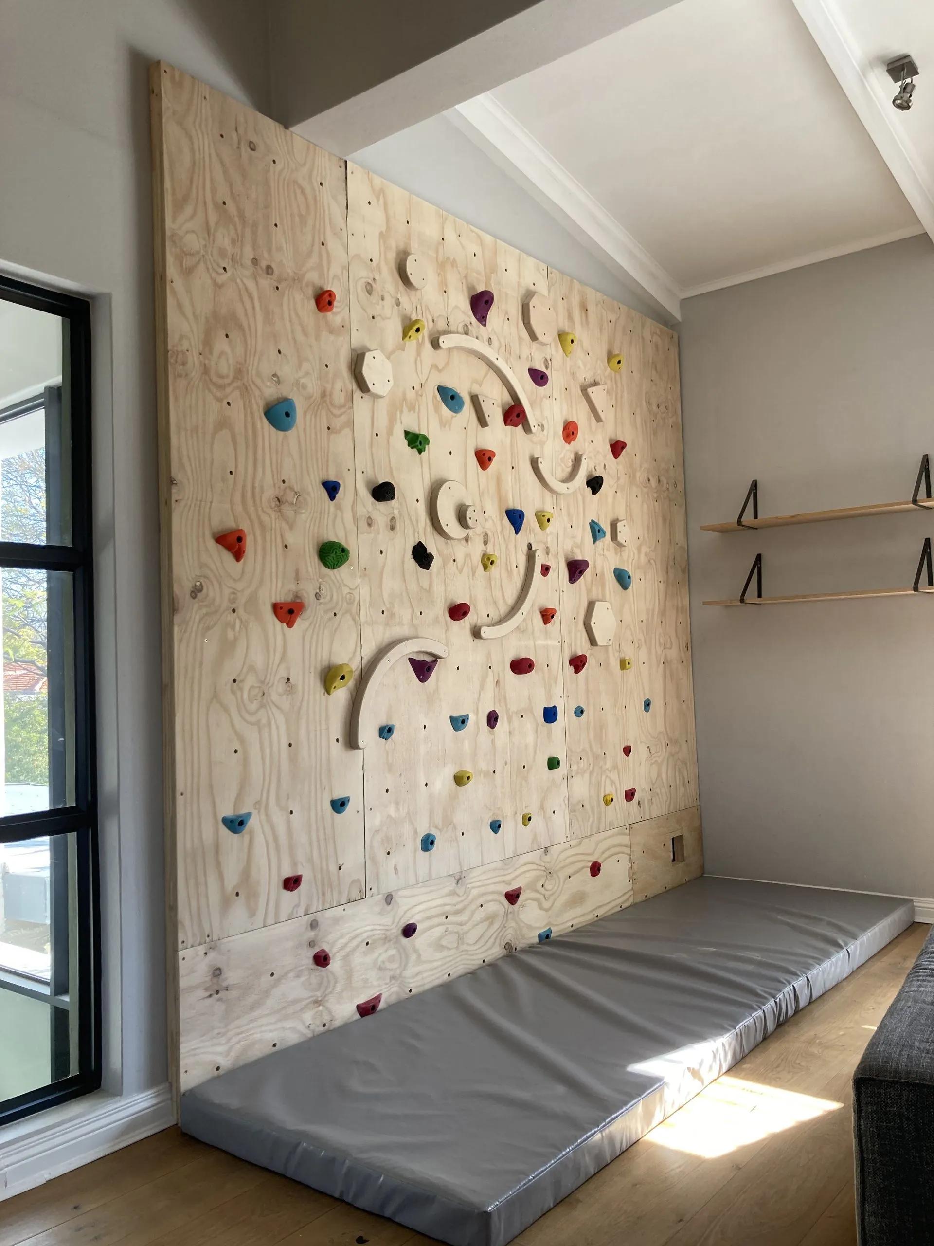 Kids climbing wall